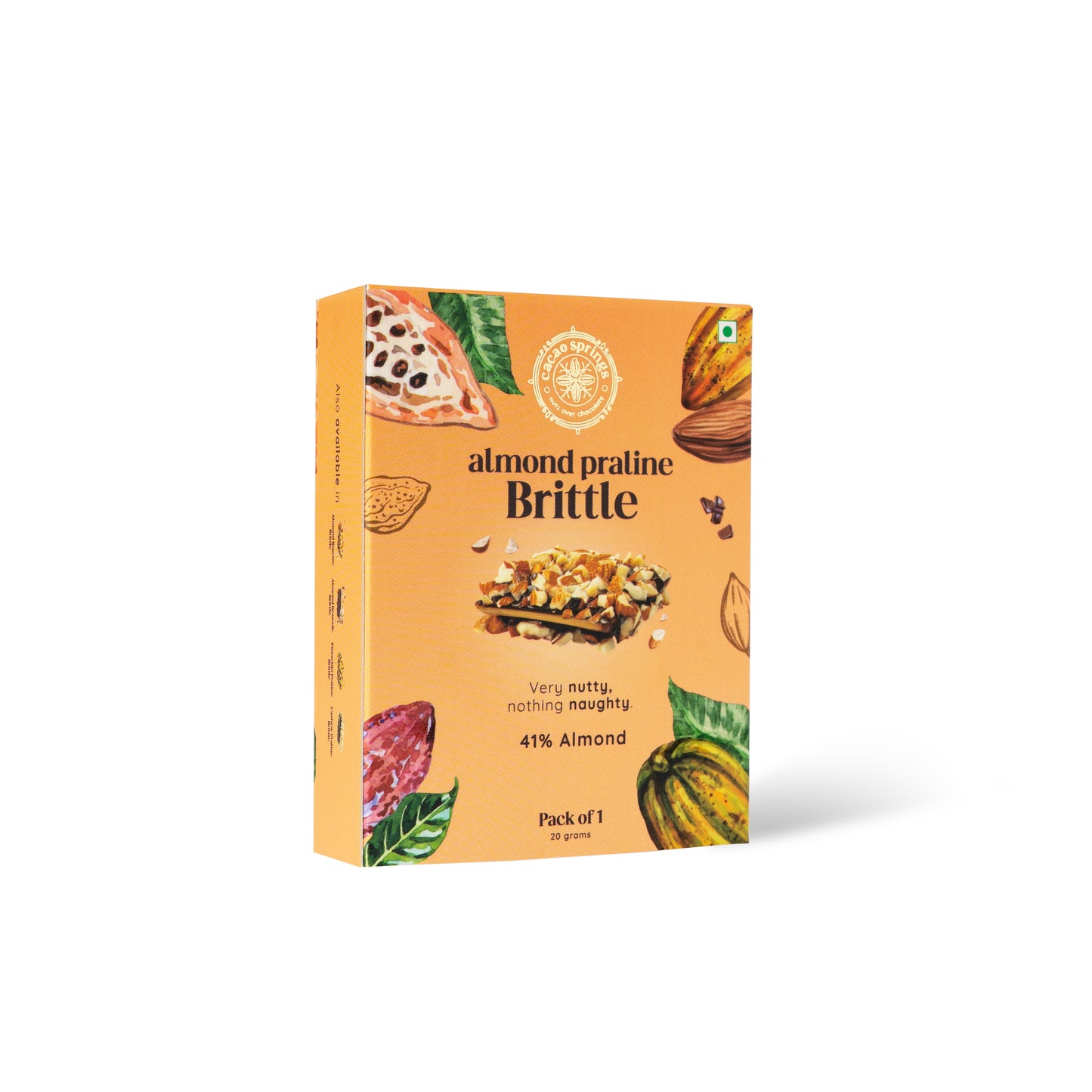 Cacao Springs Almond Praline Brittle 6 pc