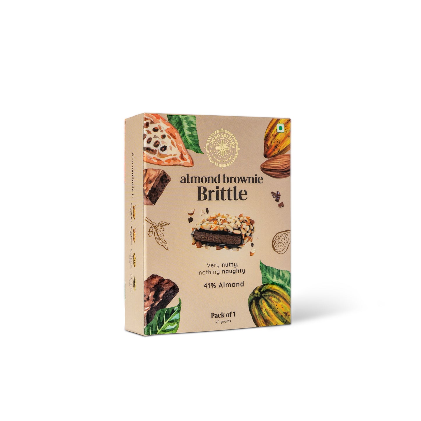 Cacao Springs Almond Brownie Brittle 1pc