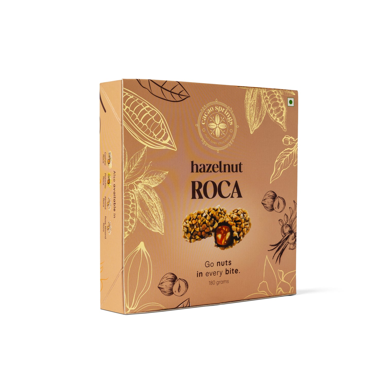 Cacao Springs Hazelnut Roca 180gm(15pcs)